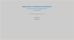 Desktop Screenshot of maisondupecheur.ca
